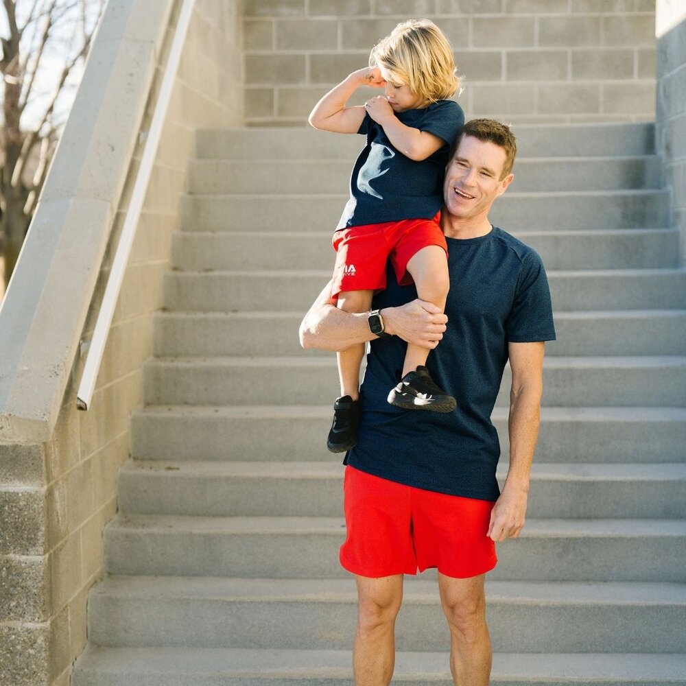 Boys Red Zyia X-Game Shorts